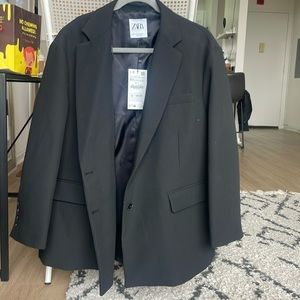 Zara Small black oversized blazer - never worn